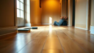 Improved safety measures for hardwood floors in a rental property
