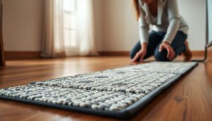 Practical tips for making hardwood floors safer in an apartment setting.