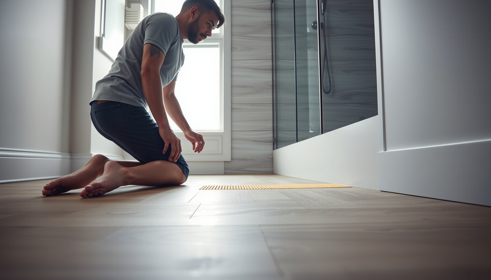 Tips for making vinyl floors safer in a bathroom with key fixes and improvements.