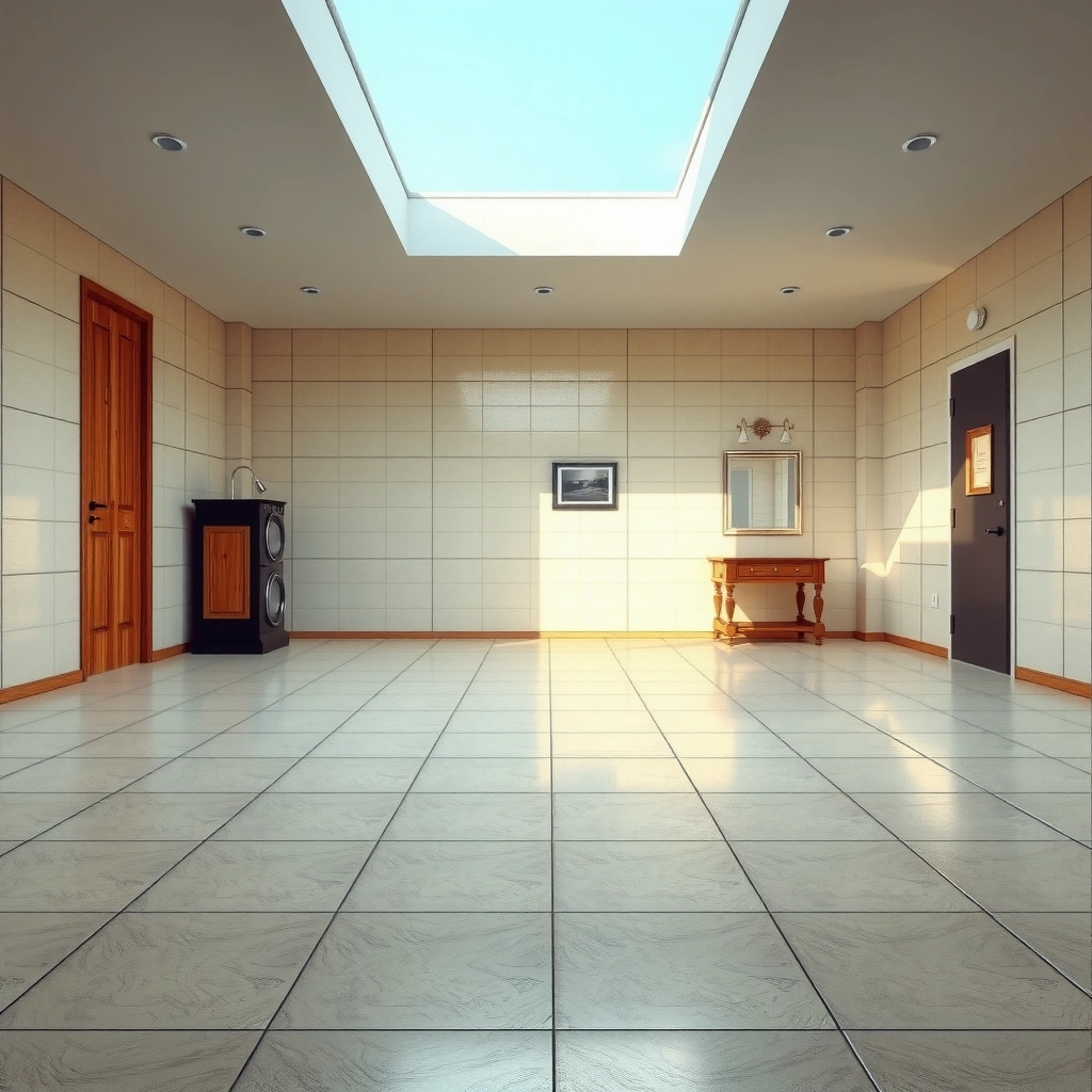 Properly sealing grout and tile for effective tile floor protection.