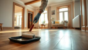 Step-by-step process for sealing parquet floors for lasting protection.