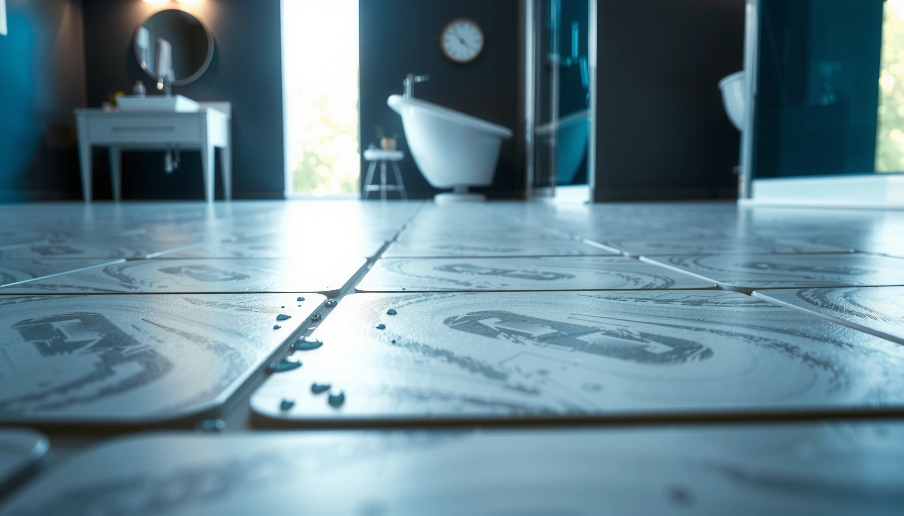 Step-by-step guide to creating slip-resistant bathroom floors for safety and style.