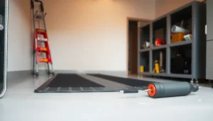 Step-by-step guide on making slip-resistant rubber floors for safety and durability.