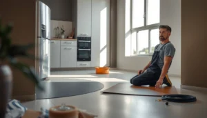 Step-by-step guide on making slip-resistant sheet vinyl floors for safety and style.