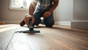 Step-by-step guide on creating slip-resistant wood-look tile floors for safety and style.