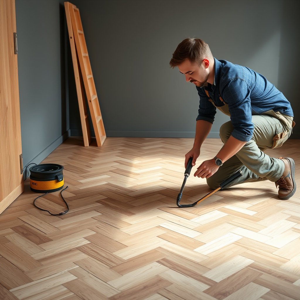 Detailed guide on how to install herringbone floors by installation type.