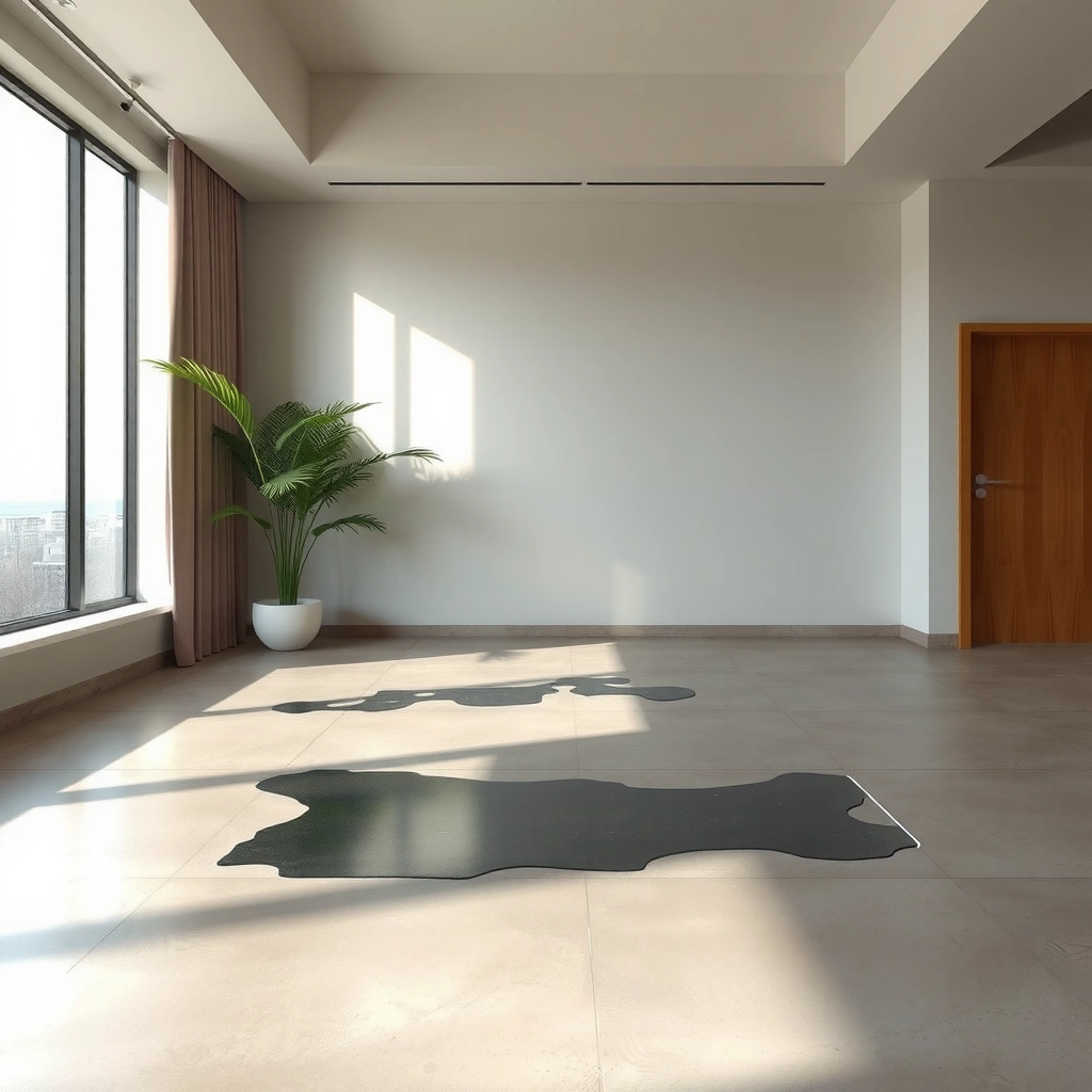 Image illustrating methods to prevent water damage to concrete floors by stopping water at the source.