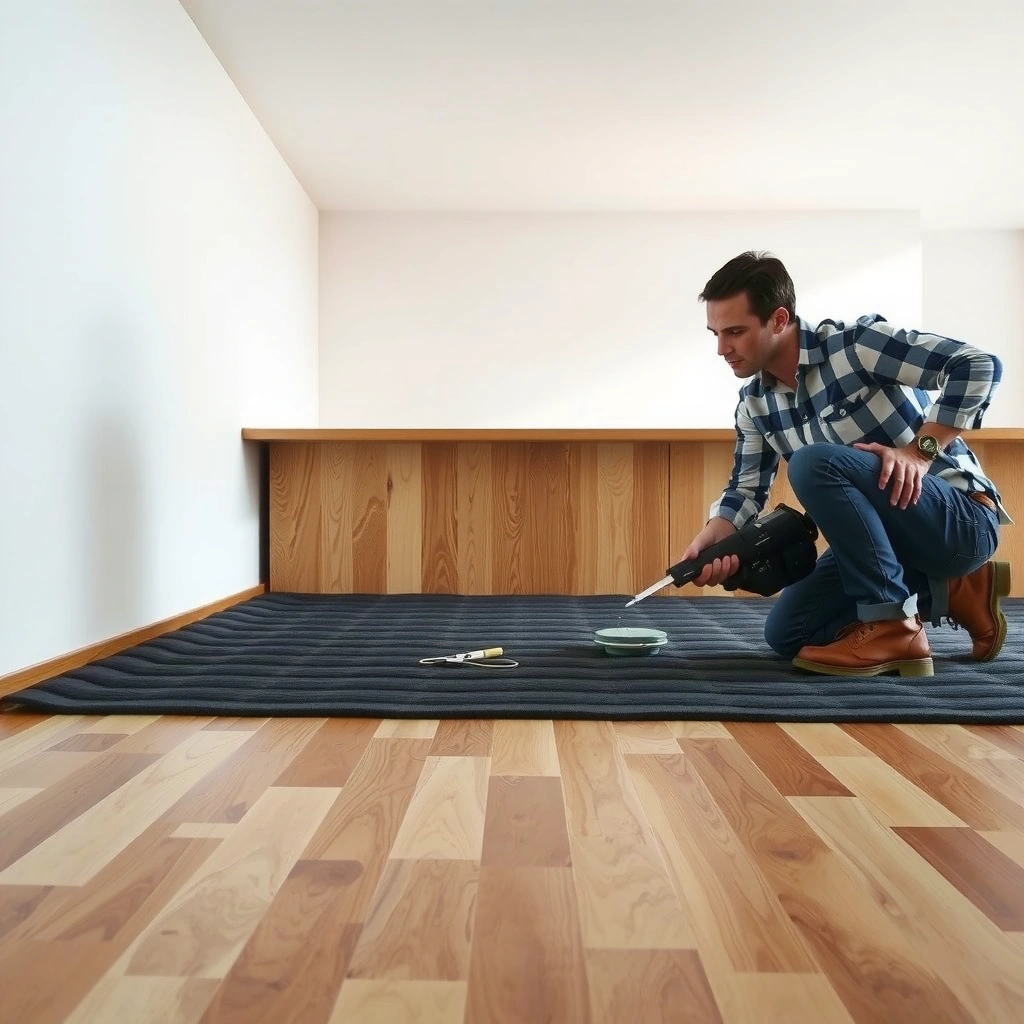 Checking manufacturer requirements for subfloor moisture before installing a vapor barrier under engineered wood floors