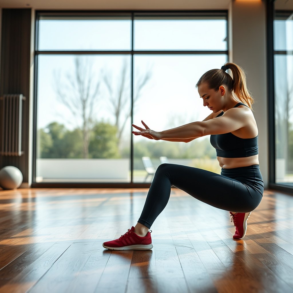 Image illustrating the target audience for preventing water damage to hardwood floors in home gyms