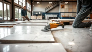 Tools and steps for trimming granite floors, including common mistakes to avoid.