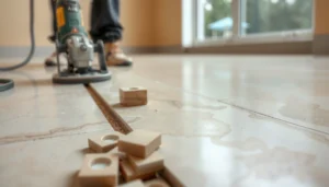 Step-by-step guide on trimming travertine floors for clean cuts and safe edges.