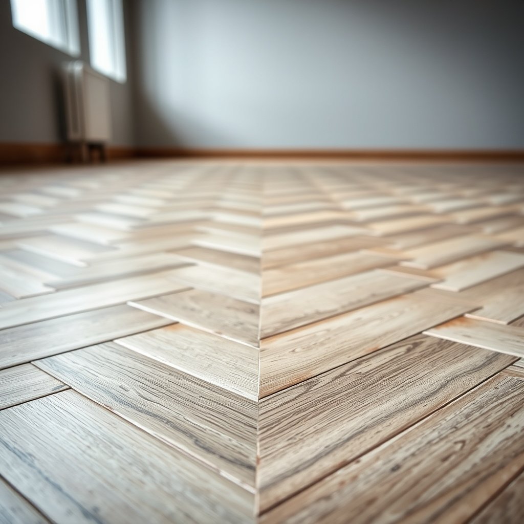 Matching underlayment and vapor barrier to chevron floor types for mold prevention