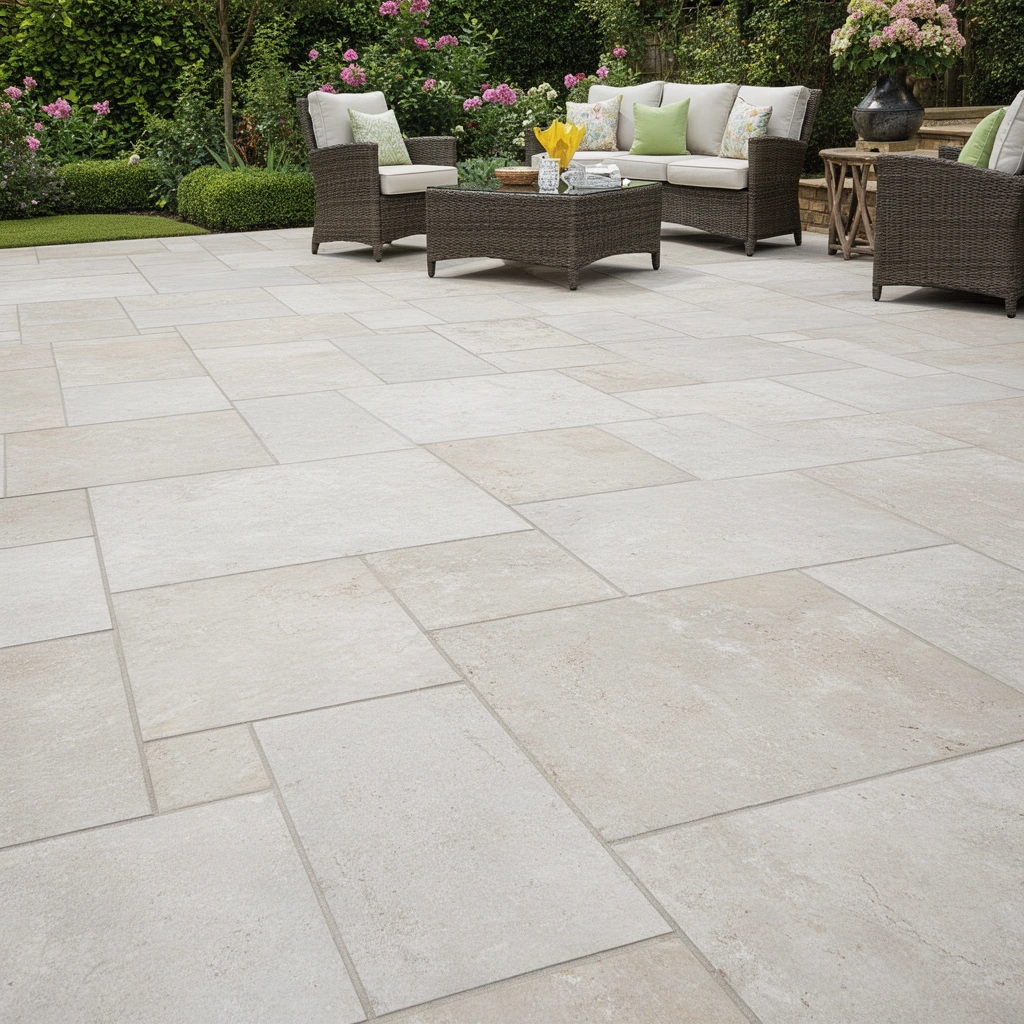 Image illustrating climate and moisture considerations for selecting patio flooring options.