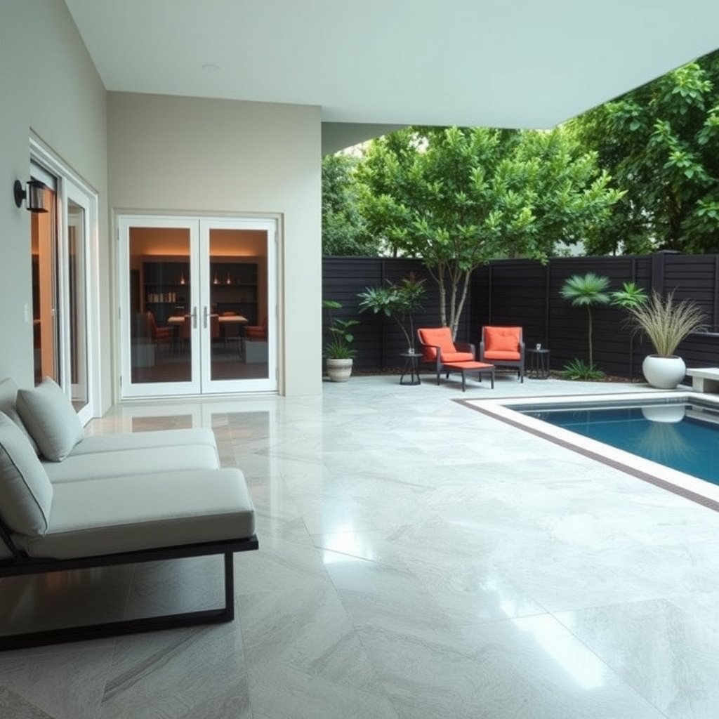 Infographic showing who benefits from waterproofing vinyl floors and the importance of patio moisture.