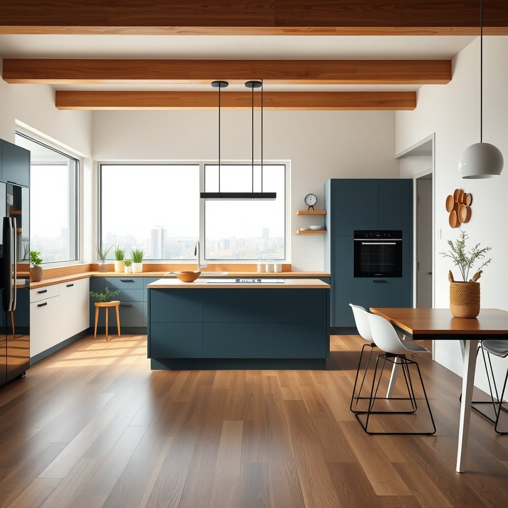Explanation of waterproofing for engineered wood floors in kitchens.