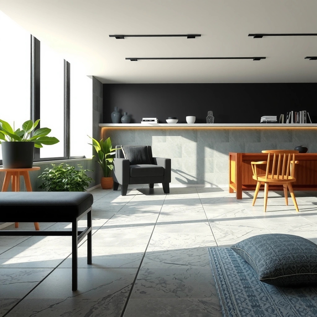 Explanation of what waterproof means for slate floors in a home setting.