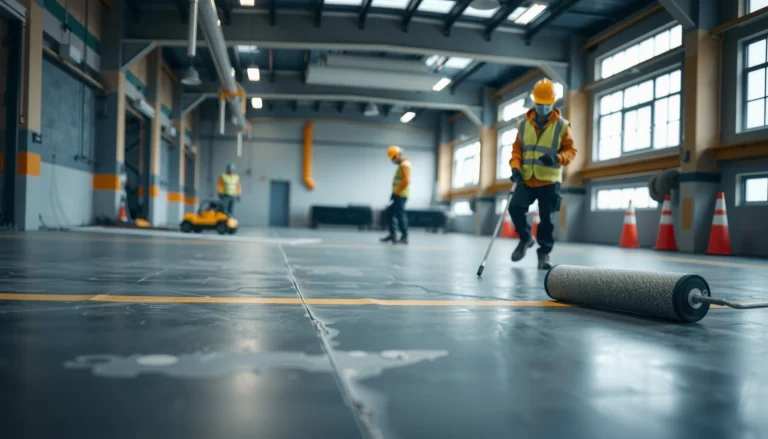 Step-by-step guide on waterproofing commercial floors with essential tools and techniques.