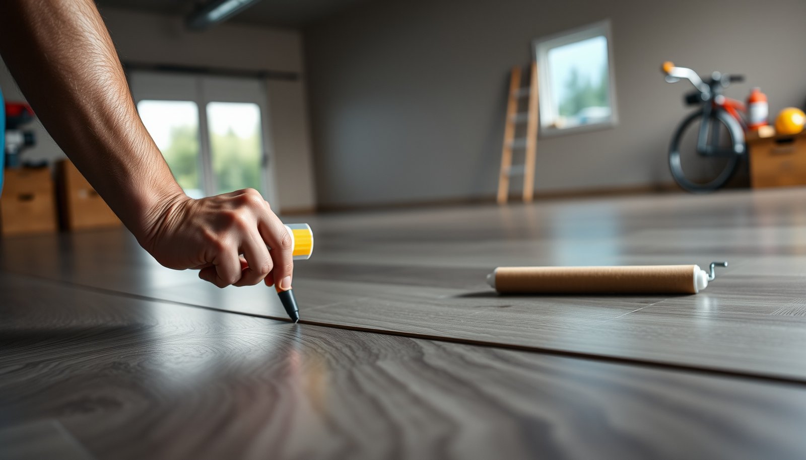 Step-by-step guide on how to waterproof laminate floors in a garage for DIY enthusiasts.