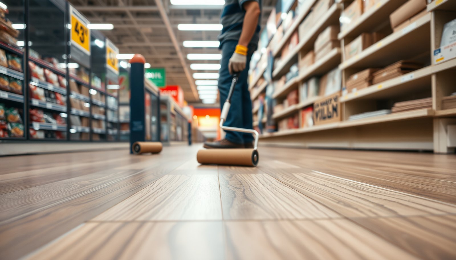 Steps to waterproof laminate floors in a retail store setting for durability and protection.