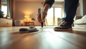 Step-by-step guide on how to waterproof laminate floors in a living room