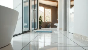 Step-by-step process for waterproofing marble floors to protect against water damage.