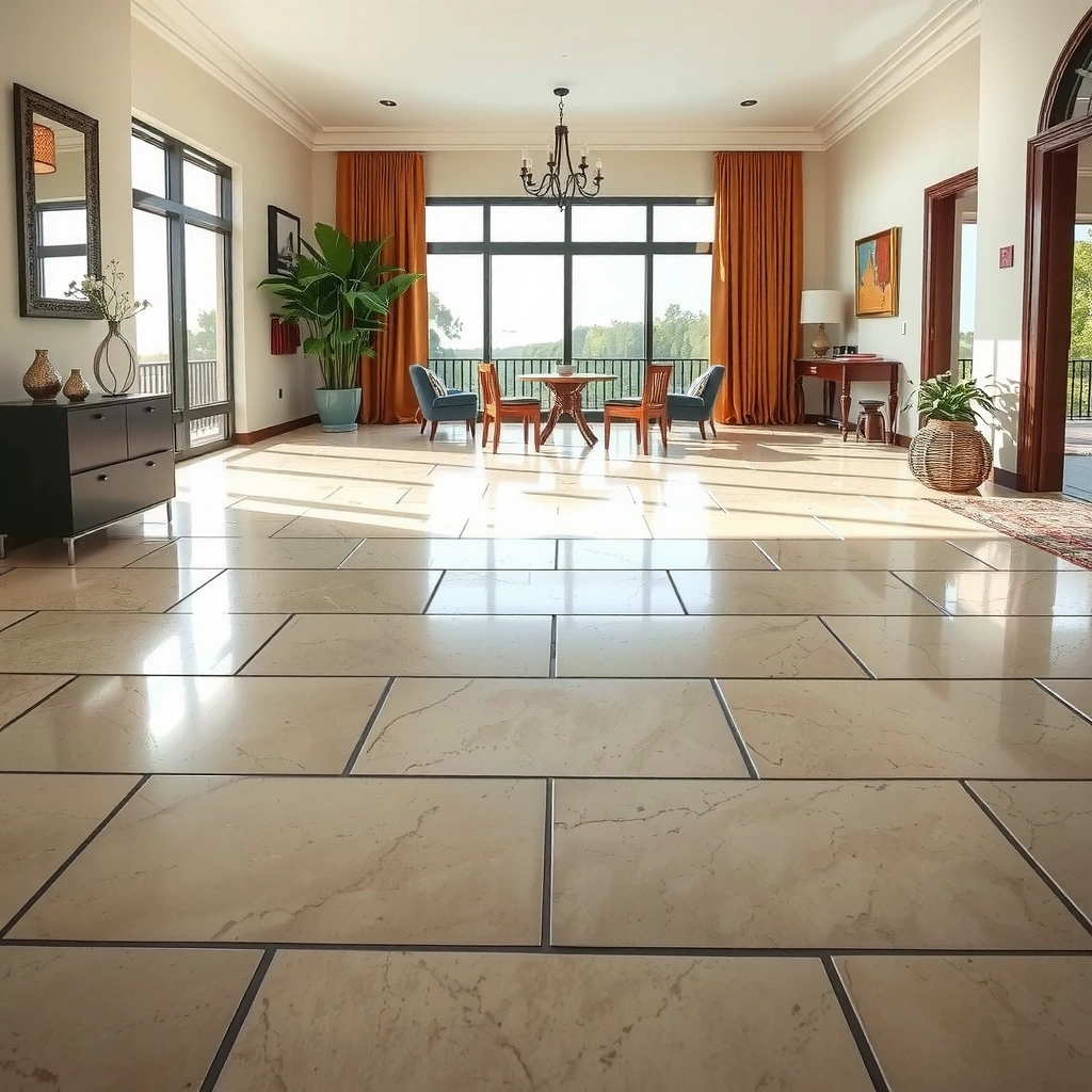 Illustration explaining the difference between waterproofing and sealing travertine floors.
