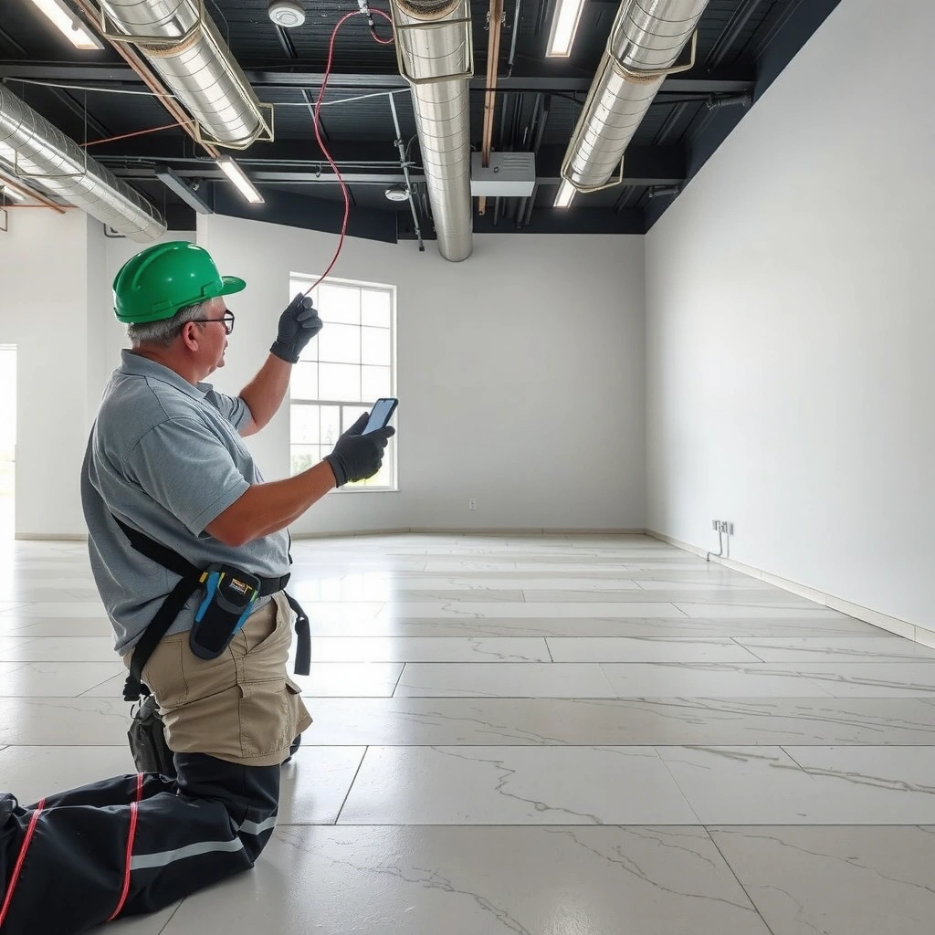 Infographic explaining who should install a vapor barrier under marble floors and when it is necessary