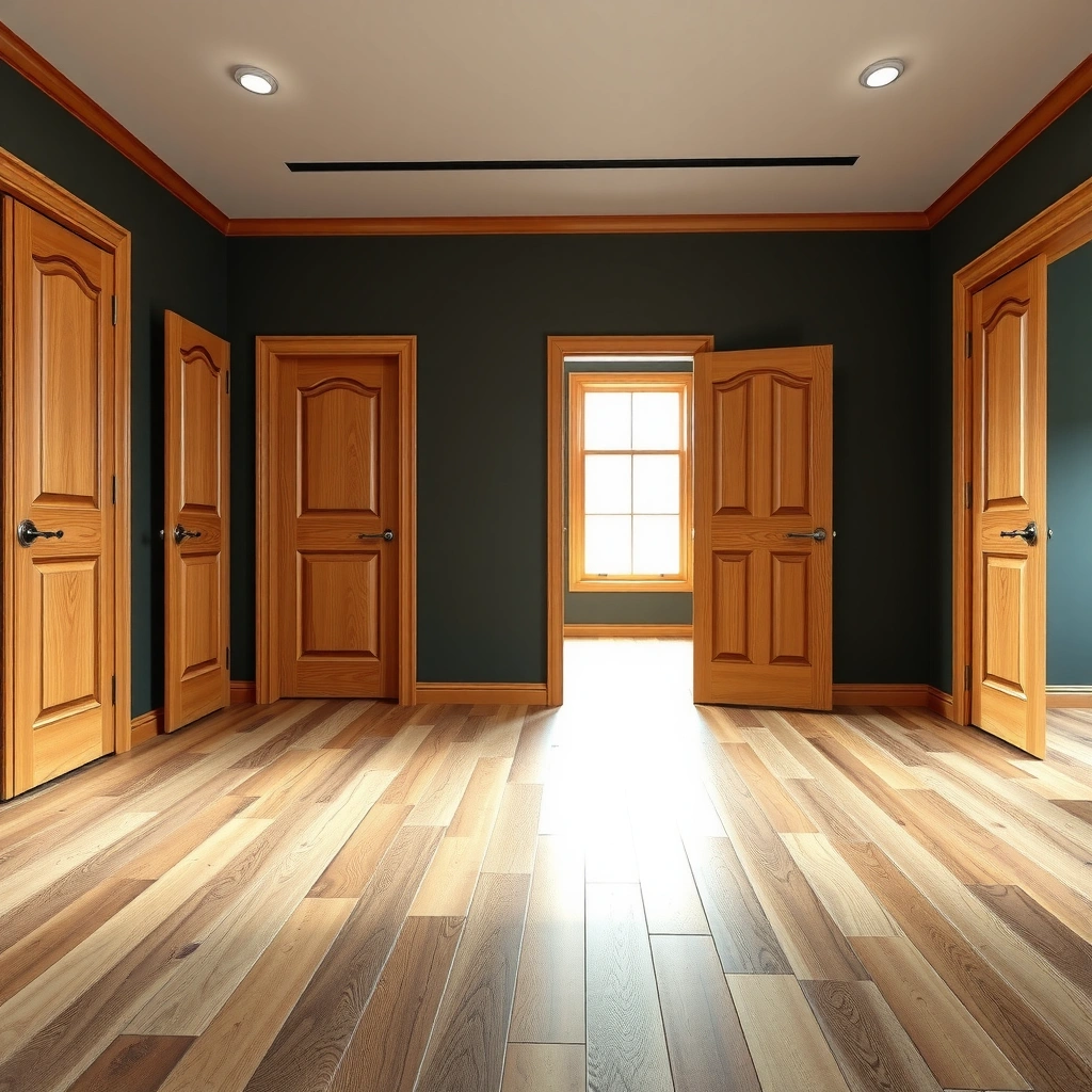 Image depicting who should consider installing engineered wood floors around doors.