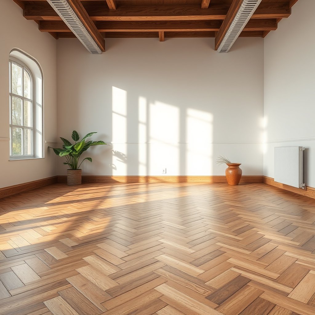 Image illustrating the target audience for removing scratches from herringbone floors