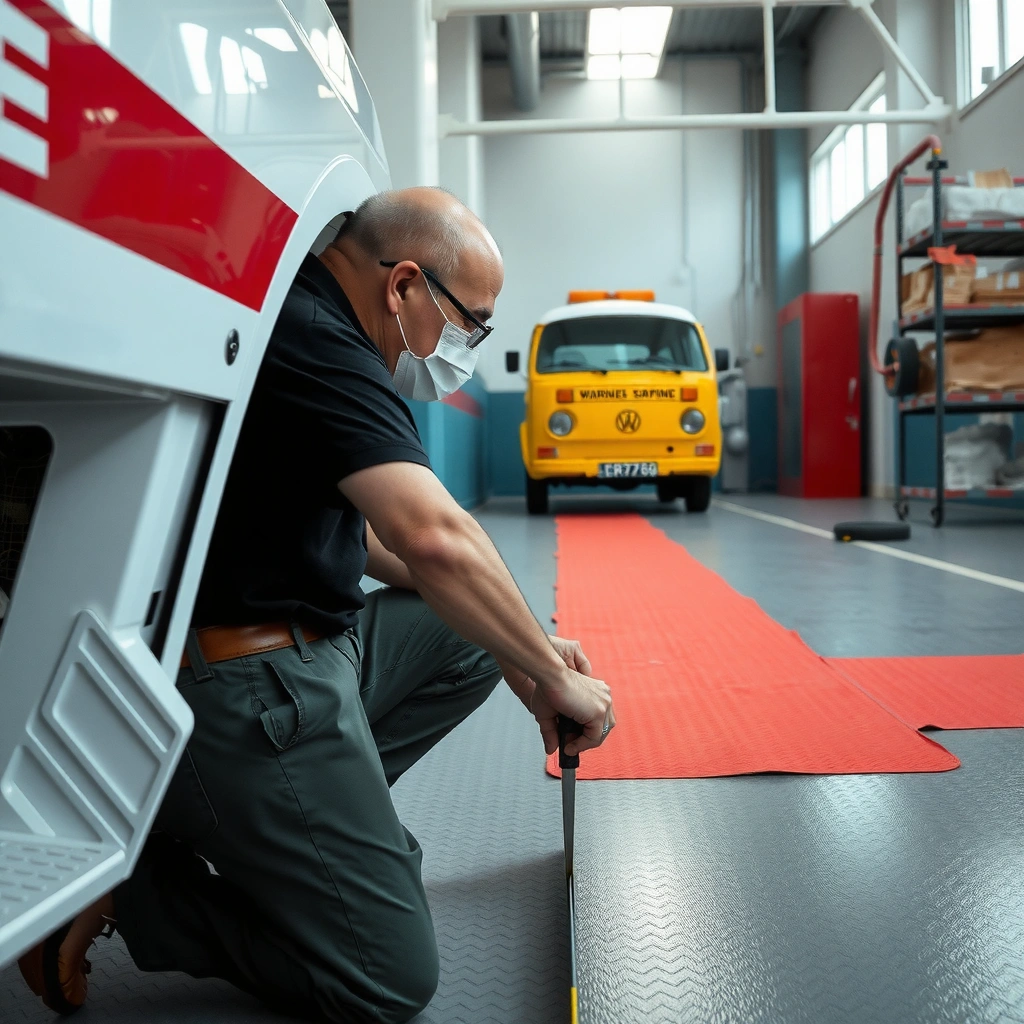 Audience for fixing buckling in rubber floors, including homeowners and DIY enthusiasts.