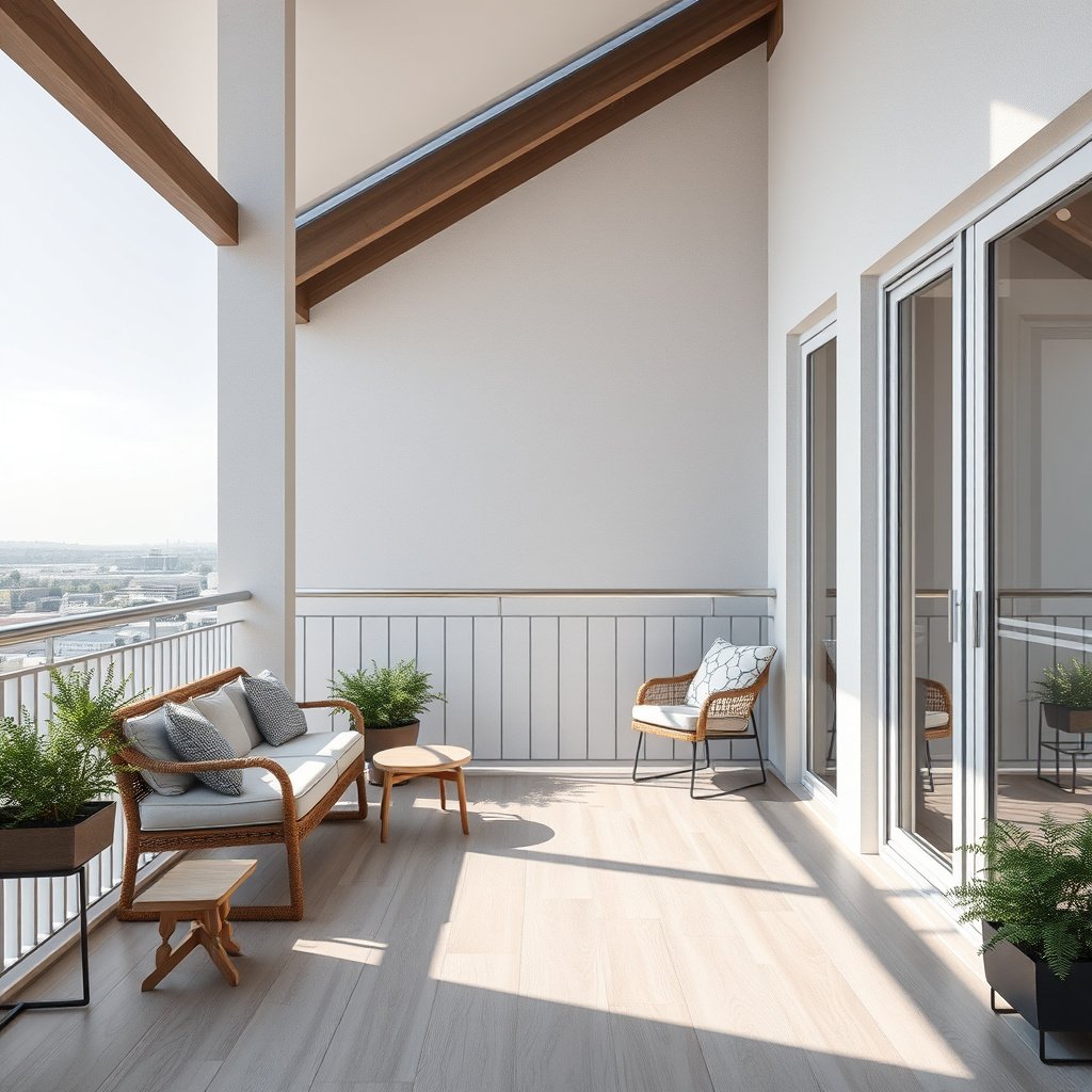 Image illustrating who should protect vinyl floors on balconies and when to apply these protection steps.