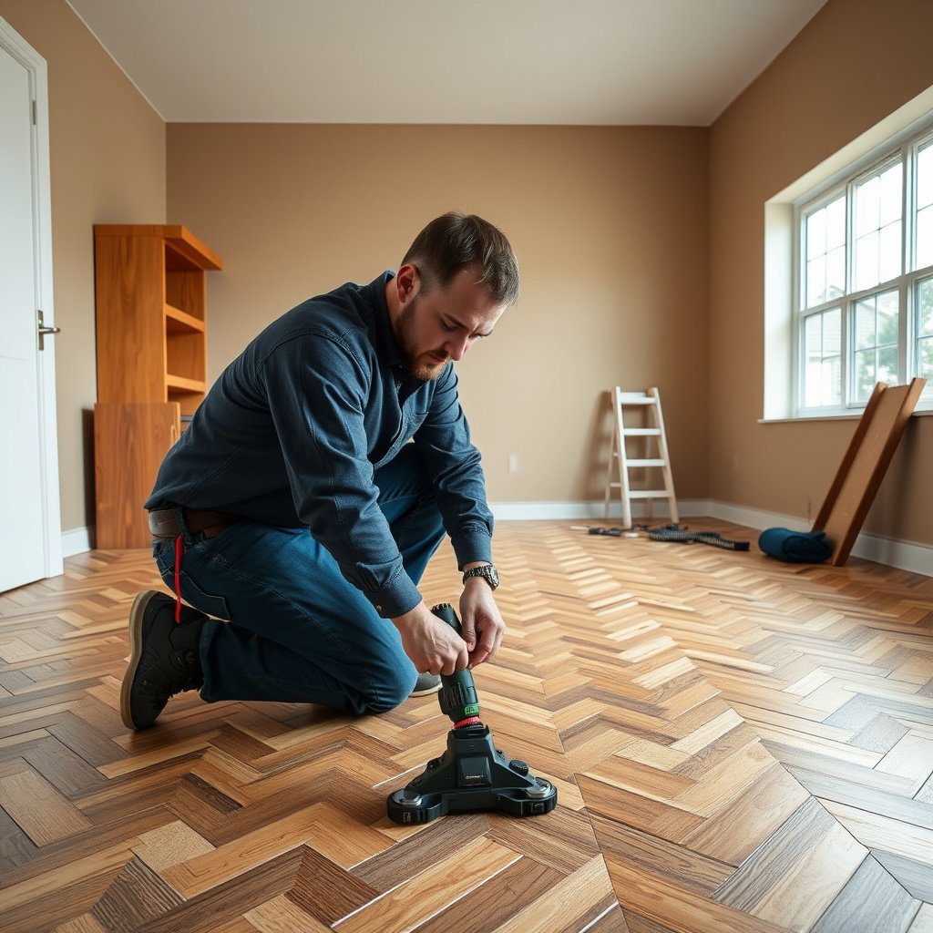 Infographic detailing who benefits from fixing buckling in chevron floors.