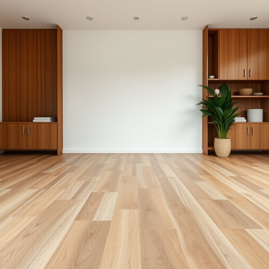Image showing when to install wood-look tile floors over plywood and when to avoid it